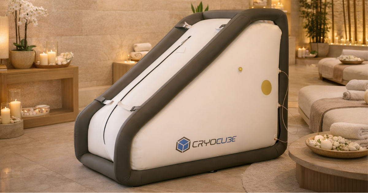 The Triangle HBOT chamber for sitting or lying